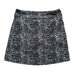 Seg’ments Luxe Black & White Animal Print Skort Size Medium